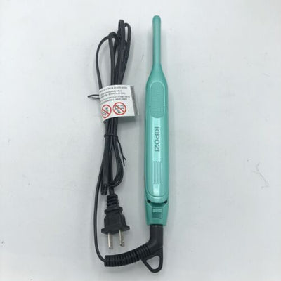 KIPOZI 0.3" Titanium Pencil Flat Iron Hair Straightener Beard Styling Green